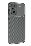 Honor 200 Kılıf Auto Focus Karbon Kapak - Siyah