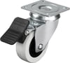Hts 334 - 50x20 mm Çift Bilyalı Tablalı Frenli Teker 4 Adet