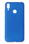 Huawei Honor 8C Kılıf First Silikon - Mavi