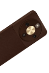 Huawei Honor Magic 8 Lite Auto Focus Karbon Kapak - Kahverengi