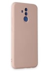 Huawei Mate 20 Lite Kılıf Nano içi Kadife Silikon - Pudra
