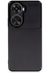 Huawei Nova 12 SE Kılıf Auto Focus Karbon Kapak - Siyah