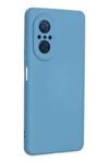 Huawei Nova 9 SE Kılıf Nano içi Kadife Silikon - Mavi