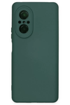 Huawei Nova 9 SE Kılıf Nano içi Kadife Silikon - Koyu Yeşil