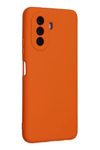 Huawei Nova Y70 Kılıf Nano içi Kadife Silikon - Turuncu