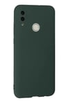 Huawei P Smart 2019 Kılıf Nano içi Kadife Silikon - Koyu Yeşil