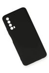 Huawei P Smart 2021 Kılıf Nano içi Kadife Silikon - Siyah