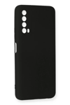 Huawei P Smart 2021 Kılıf Nano içi Kadife Silikon - Siyah