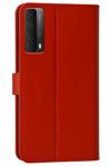 Huawei P Smart 2021 Kılıf Trend S Plus Kapaklı Kılıf - Kırmızı