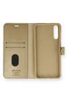 Huawei P Smart S Kılıf Trend S Plus Kapaklı Kılıf - Gold
