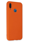 Huawei P20 Lite Kılıf Nano içi Kadife Silikon - Turuncu