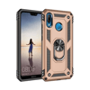 Huawei P20 Lite Kılıf Sofya Yüzüklü Silikon Kapak - Gold