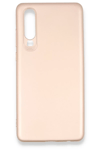 Huawei P30 Kılıf First Silikon - Rose Gold