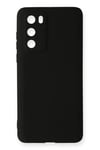 Huawei P40 Kılıf First Silikon - Siyah