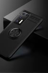Huawei P40 Kılıf Range Yüzüklü Silikon - Siyah