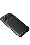 Huawei Y5P Kılıf Auto Focus Karbon Kapak - Siyah