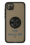 Huawei Y5P Kılıf Montreal Yüzüklü Silikon Kapak - Siyah