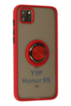 Huawei Y5P Kılıf Montreal Yüzüklü Silikon Kapak - Kırmızı