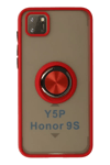 Huawei Y5P Kılıf Montreal Yüzüklü Silikon Kapak - Kırmızı