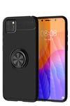 Huawei Y5P Kılıf Range Yüzüklü Silikon - Siyah