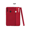 Huawei Y6P Kılıf First Silikon - Bordo