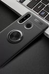 Huawei Y6P Kılıf Range Yüzüklü Silikon - Siyah