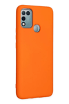 İnfinix Hot 10 Play Kılıf Nano içi Kadife Silikon - Turuncu