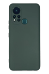 İnfinix Hot 11s Kılıf Nano içi Kadife Silikon - Koyu Yeşil