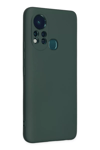 İnfinix Hot 11s Kılıf Nano içi Kadife Silikon - Koyu Yeşil
