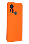İnfinix Hot 11s Kılıf Nano içi Kadife Silikon - Turuncu