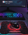 Işıklı  Mouse ve Mousepad Seti Ergonomik Tasarım ve RGB Aydınlatma