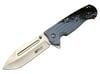 Mtech 4281 Mavi Kamp Çakı 21cm - Yarı Otomatik, Kemerlikli, Oluklu