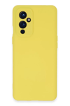 One Plus 9 Kılıf Nano içi Kadife Silikon - Sarı