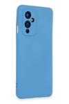 One Plus 9 Kılıf Nano içi Kadife Silikon - Mavi