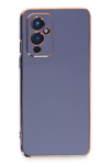 One Plus 9 Kılıf Volet Silikon - Mavi