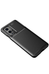 One Plus 9 Pro Kılıf Auto Focus Karbon Kapak - Siyah