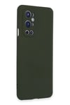 One Plus 9 Pro Kılıf Nano içi Kadife Silikon - Koyu Yeşil