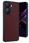 Poco X7 Pro Kılıf Aras Deri Kapak - Bordo