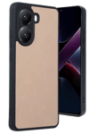Poco X7 Pro Kılıf Aras Deri Kapak - Pudra