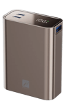 PW501 20.000 mAh Dijital Göstergeli 2 Adet 45W Type-C ve 22.5W USB Çıkışlı Şarj PD Hızlı Şarj Powerbank - Titanyum