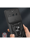 Realme 11 Pro Kılıf Pars Lens Yüzüklü Silikon - Yeşil