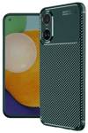 Realme 12 Lite Kılıf Auto Focus Karbon Kapak - Koyu Yeşil
