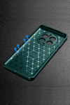 Realme 12 Pro Plus Kılıf Auto Focus Karbon Kapak - Koyu Yeşil
