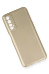 Realme 7 Kılıf First Silikon - Gold