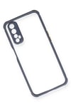 Realme 7 Kılıf Miami Şeffaf Silikon - Gri