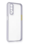 Realme 7 Kılıf Miami Şeffaf Silikon - Lila