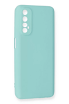 Realme 7 Kılıf Nano içi Kadife Silikon - Turkuaz