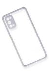 Realme 7 Pro Kılıf Miami Şeffaf Silikon - Lila
