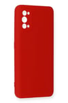 Realme 7 Pro Kılıf Nano içi Kadife Silikon - Kırmızı