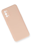 Realme 7 Pro Kılıf Nano içi Kadife Silikon - Pudra